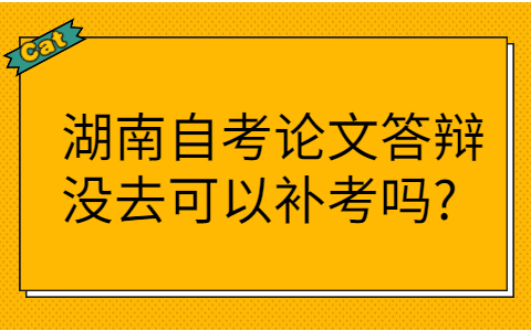 湖南自考论文答辩